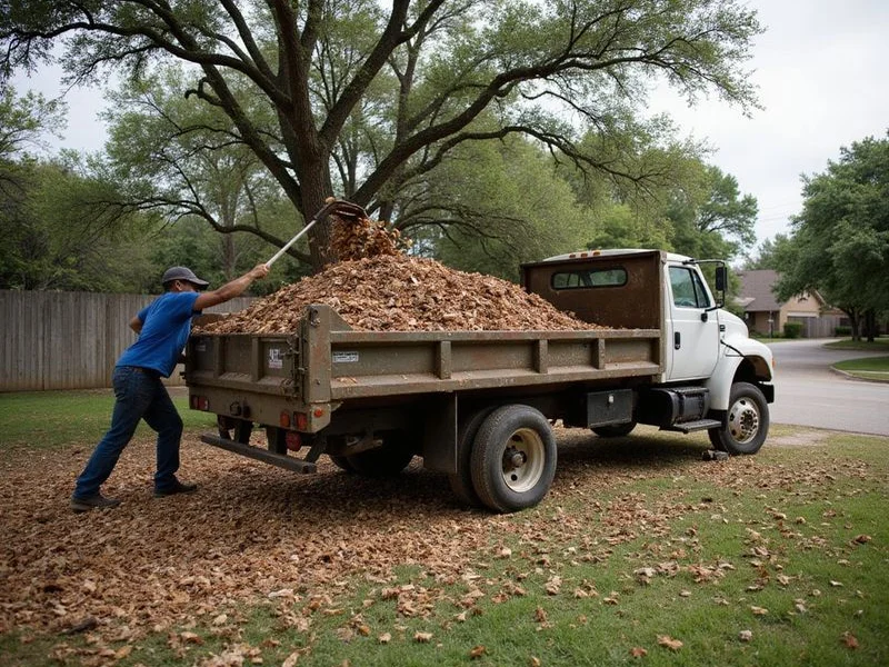 Wood chip debris removal and hauling